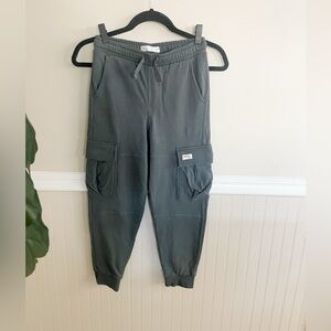 Zara Boys Grey Blue Slim Cargo Joggers Size 10